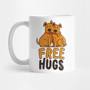 Doggy Duo Free Hugs Mug